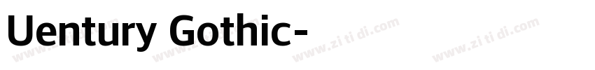 Uentury Gothic字体转换